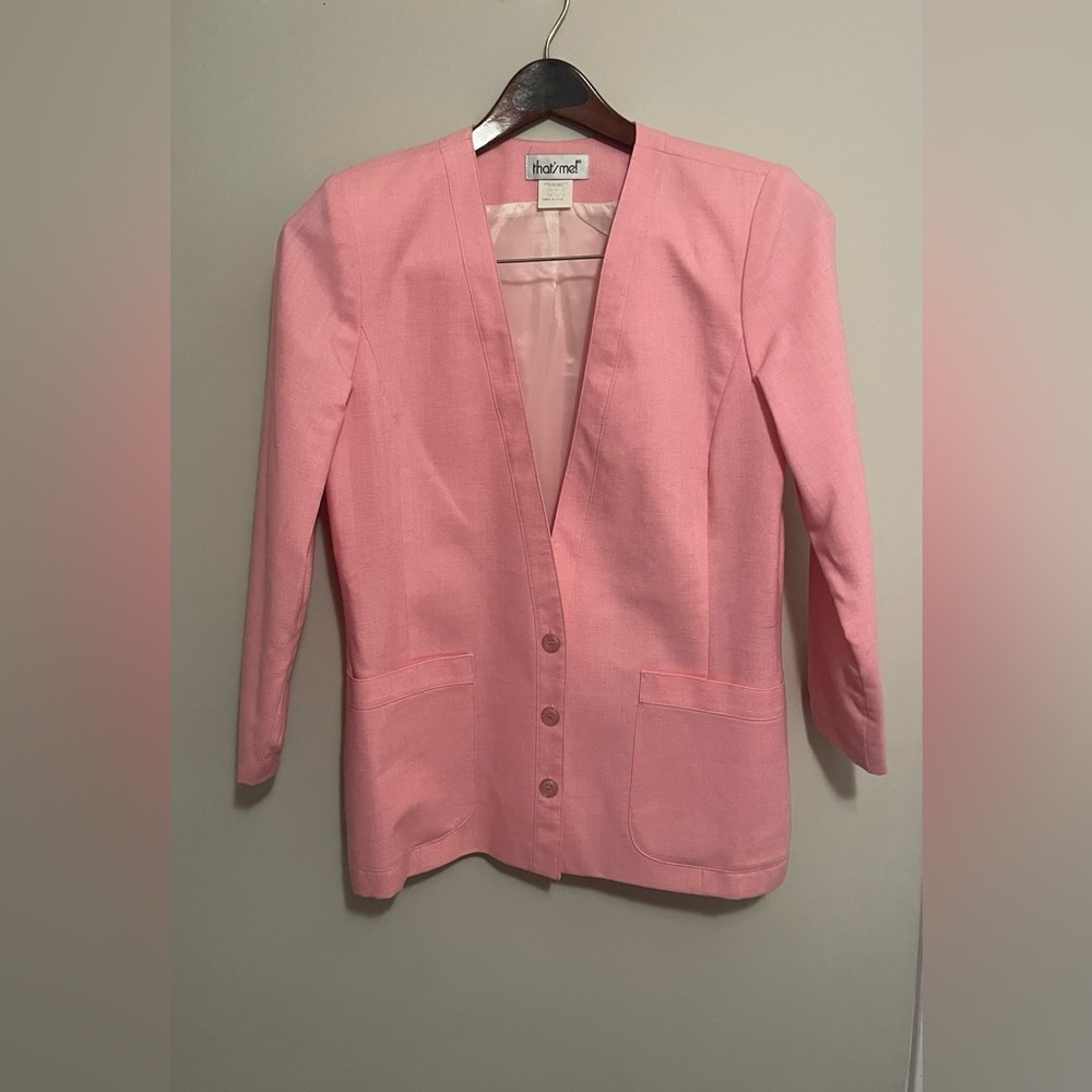 Thyme  Elegant Pink Blazer
